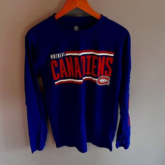 NHL Montreal Canadians Long Sleeve T-shirt Medium - Picture 1 of 8